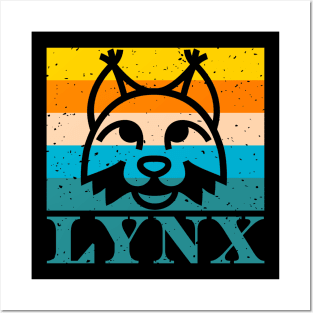 Lynx Lover Cat Vintage Retro Gift Posters and Art